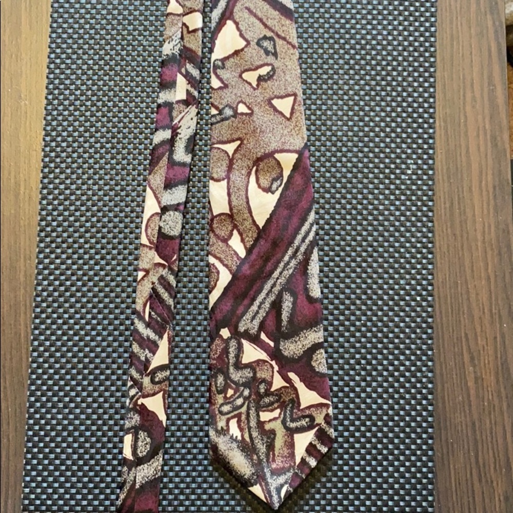 Made in USA abstract tie